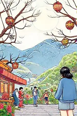 深夜面包店封面：凌晨街角暖黄灯箱与摆满面包的木架